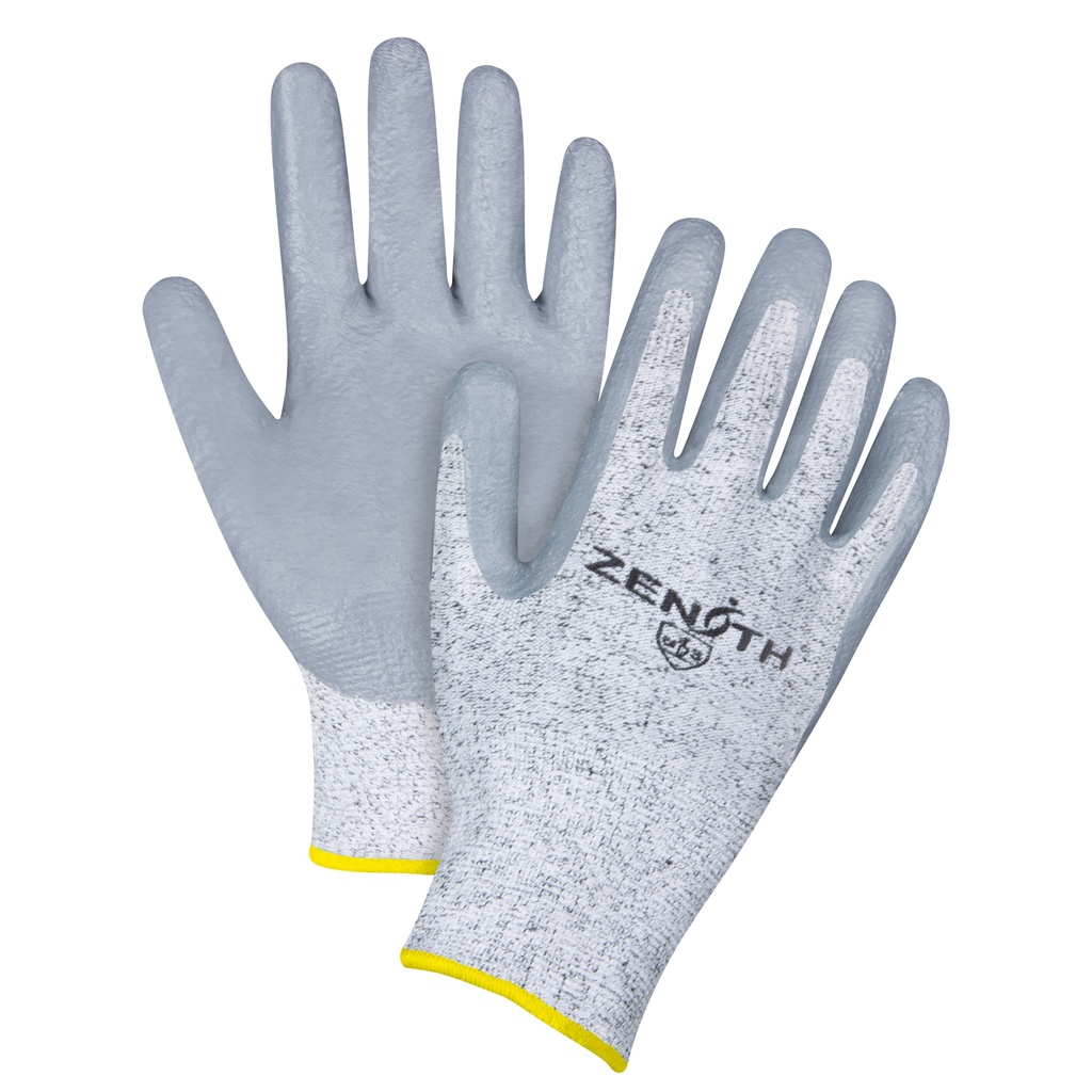 Gants élastiques sans coutures résistants à la coupe taille 2T-Grand/11 PEHP paume enduite de Nitrile