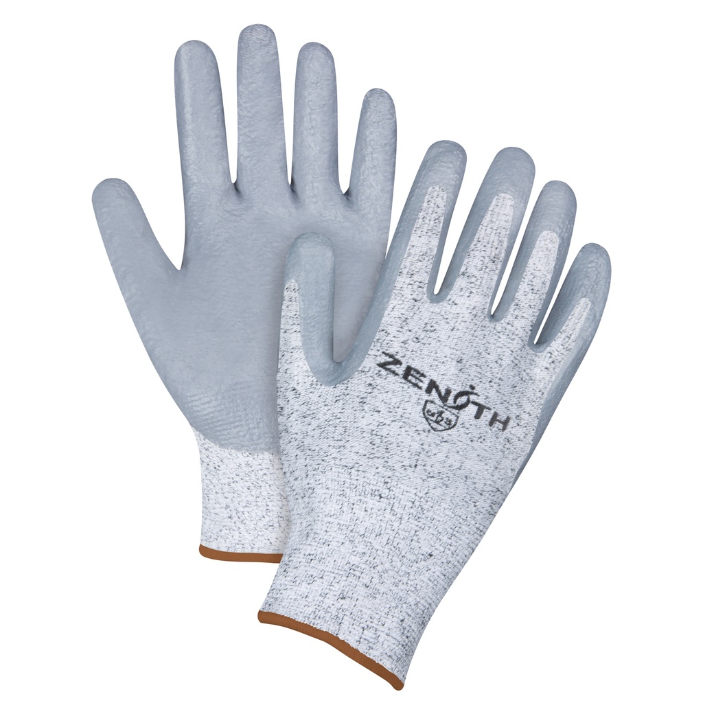 [ZEN-SEB092] Gants élastiques sans coutures résistants à la coupe taille Grand/9 PEHP paume enduite de Nitrile