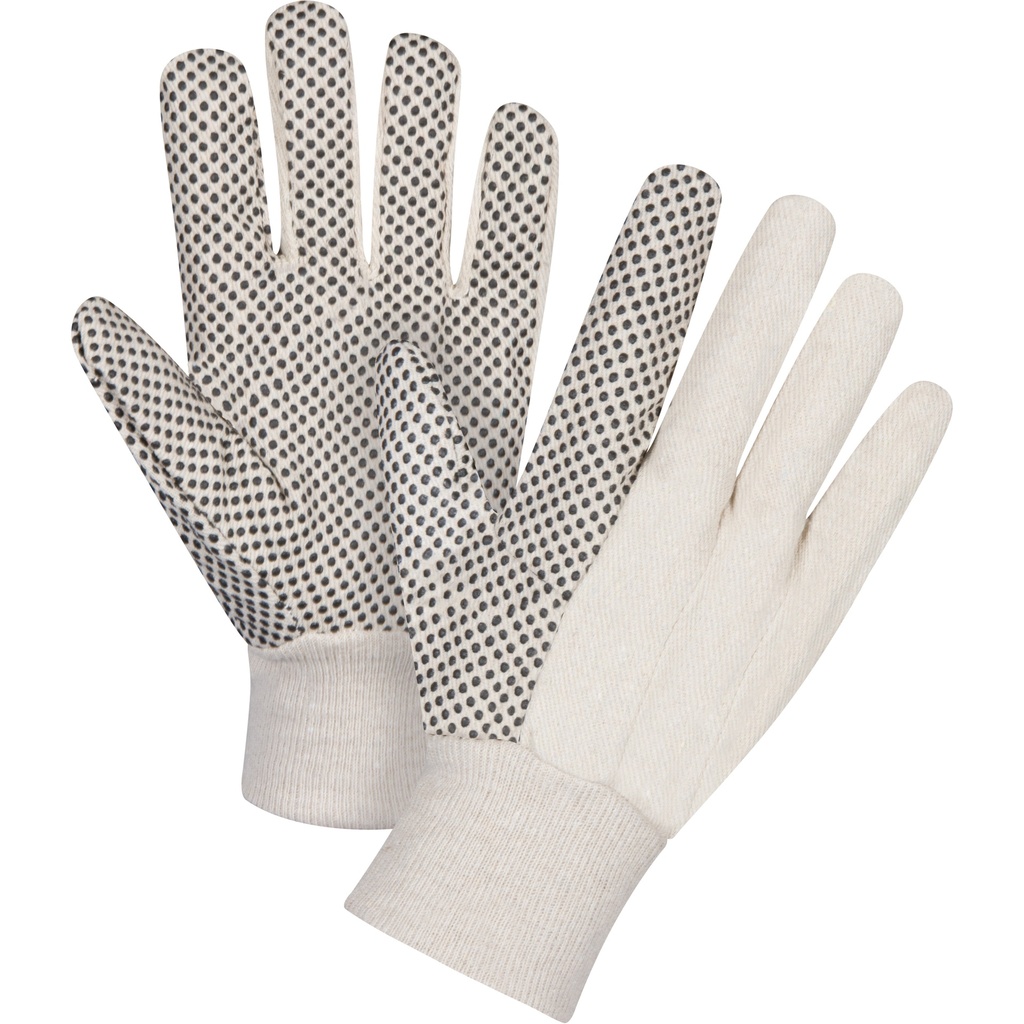 [ZEN-SEE947] Gants en toile de coton à pois sur la paume taille Petit