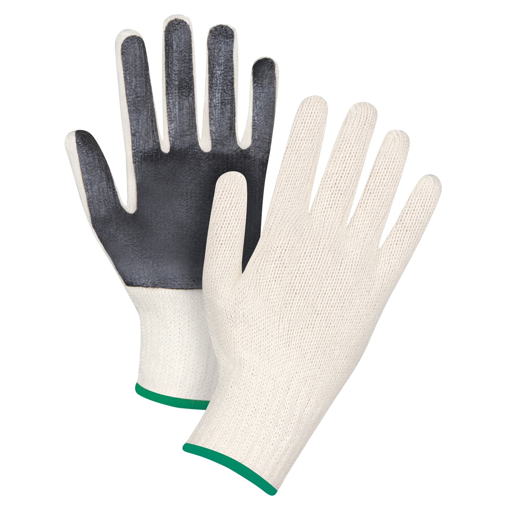 [ZEN-SAP212] Gants en tricot à paume enduite taille Moyen Poly/coton paume enduite de Un côté