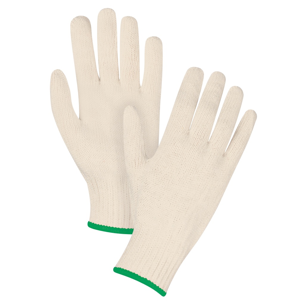 [ZEN-SDS939] Gants en tricot d'usage standard taille Moyen Poly/coton paume enduite de Sans revêtement