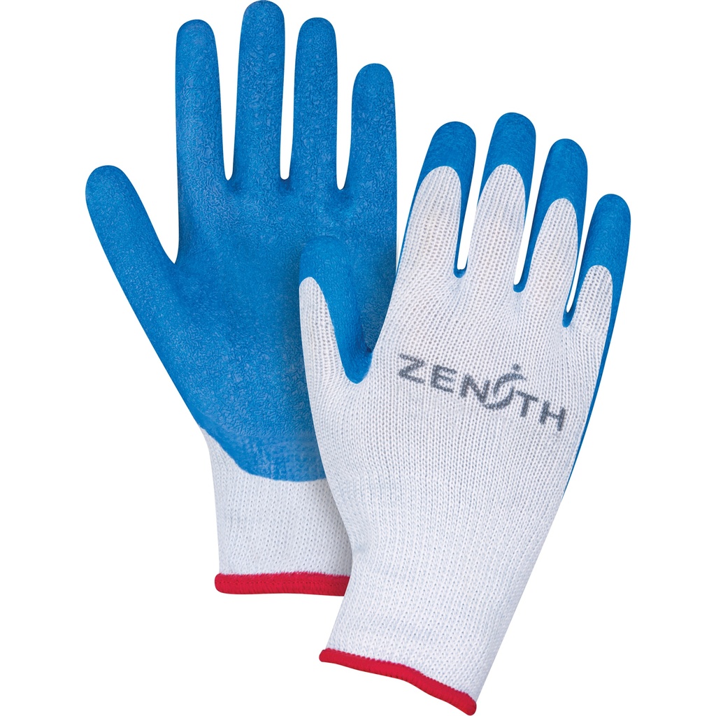 [ZEN-SEB865] Gants enduits tricoté sans couture en caoutchouc naturel taille Petit/7 Polyester/Coton paume enduite de Latex de caoutchouc