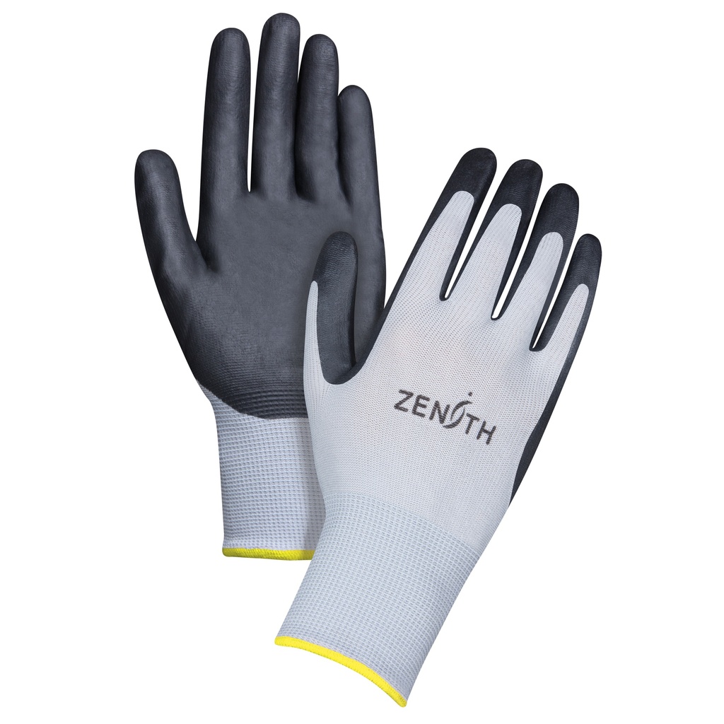[ZEN-SBA616] Gants légers enduits et respirants taille 2T-Grand/11 Polyester paume enduite de Mousse de nitrile