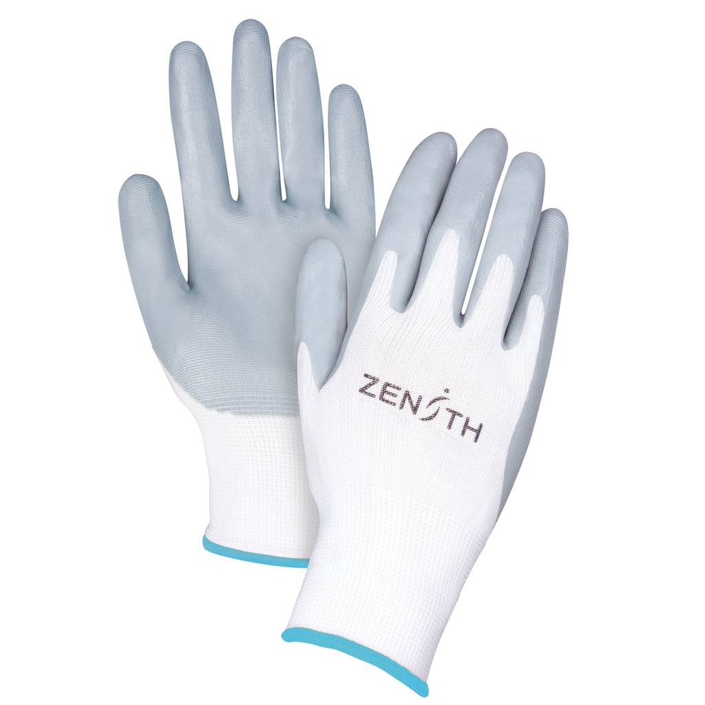 [ZEN-SAM633] Gants légers enduits et respirants taille T-Grand/10 Polyester paume enduite de Mousse de nitrile