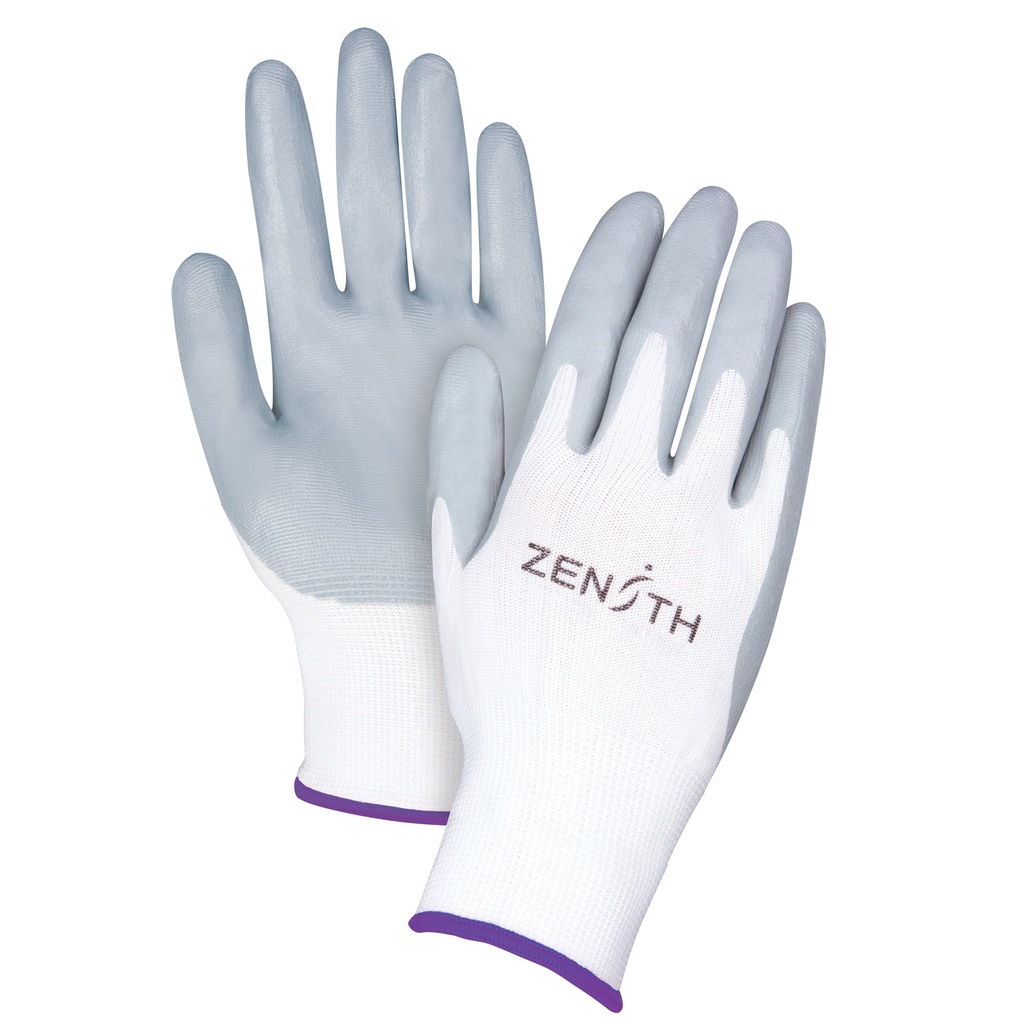 [ZEN-SAM629] Gants légers enduits et respirants taille T-petit/6 Polyester paume enduite de Mousse de nitrile