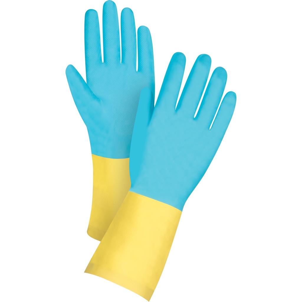[ZEN-SHF696] Gants trempés résistants aux produits chimiques taille 7 Néoprène poignet Droit doublure Ouatée