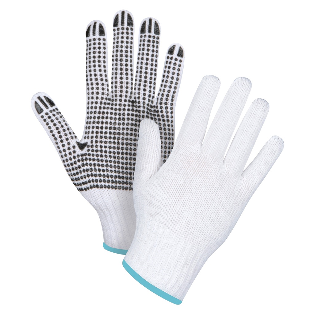 [ZEN-SAN492] Gants tricotés à pois taille T-Grand Poly/coton paume enduite de Un côté