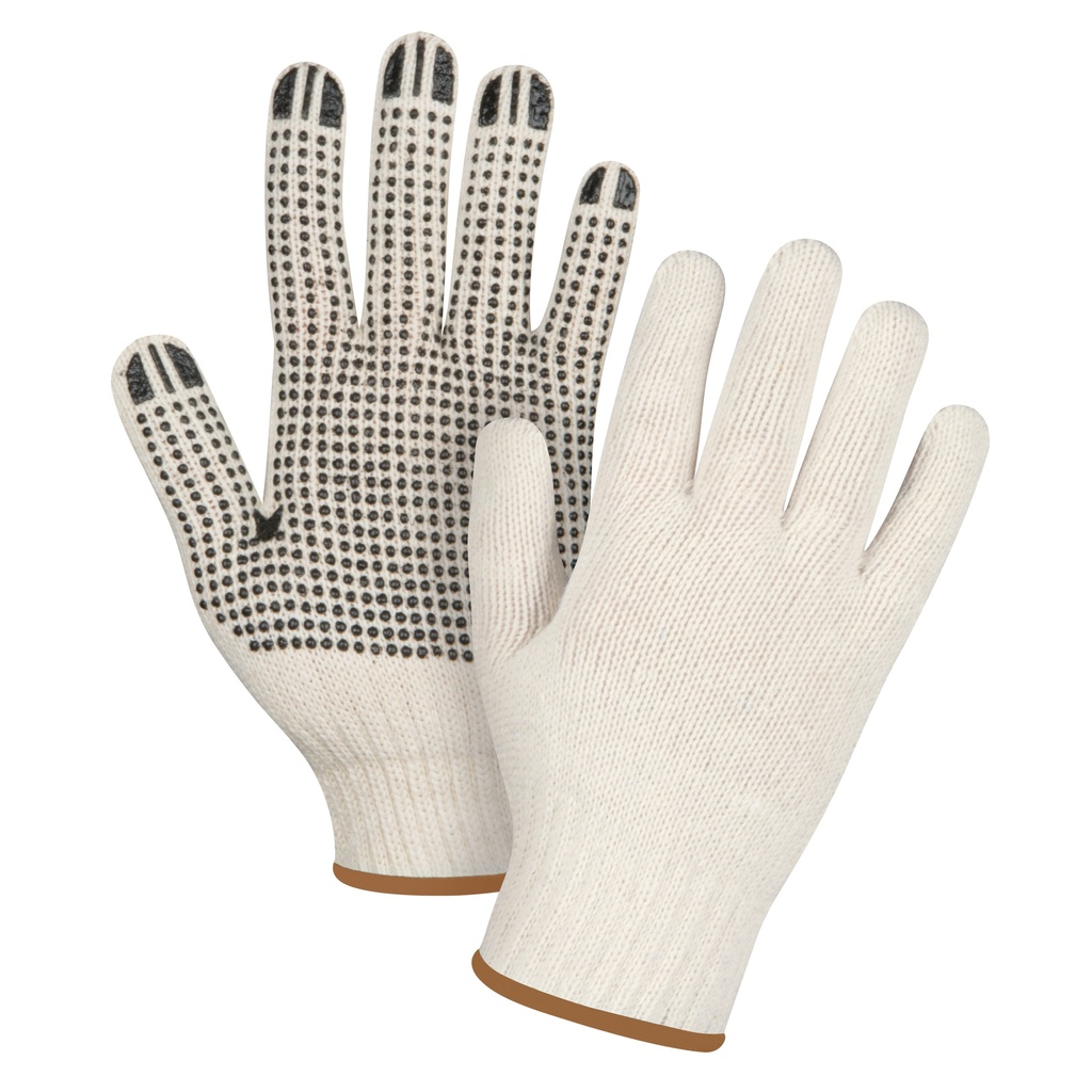 [ZEN-SEE941] Gants tricotés de poids lourd taille Grand Poly/coton paume enduite de Un côté