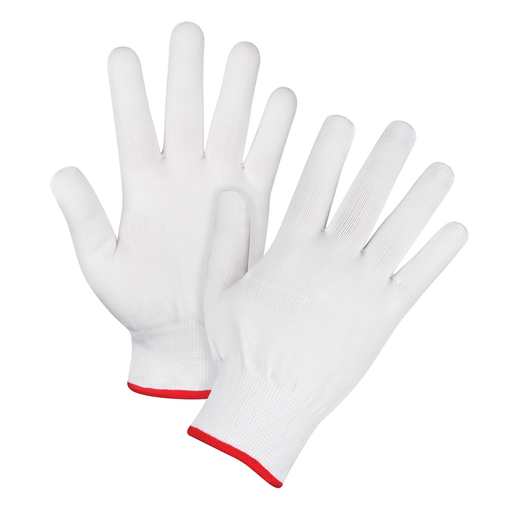 [ZEN-SGC362] Gants tricotés sans couture taille Dames Polyester paume enduite de Sans revêtement