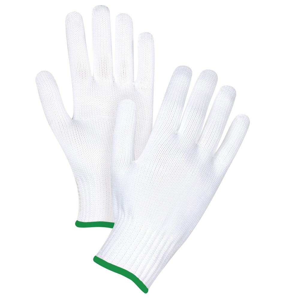 [ZEN-SEF199] Gants tricotés sans couture taille Moyen Polyester paume enduite de Sans revêtement