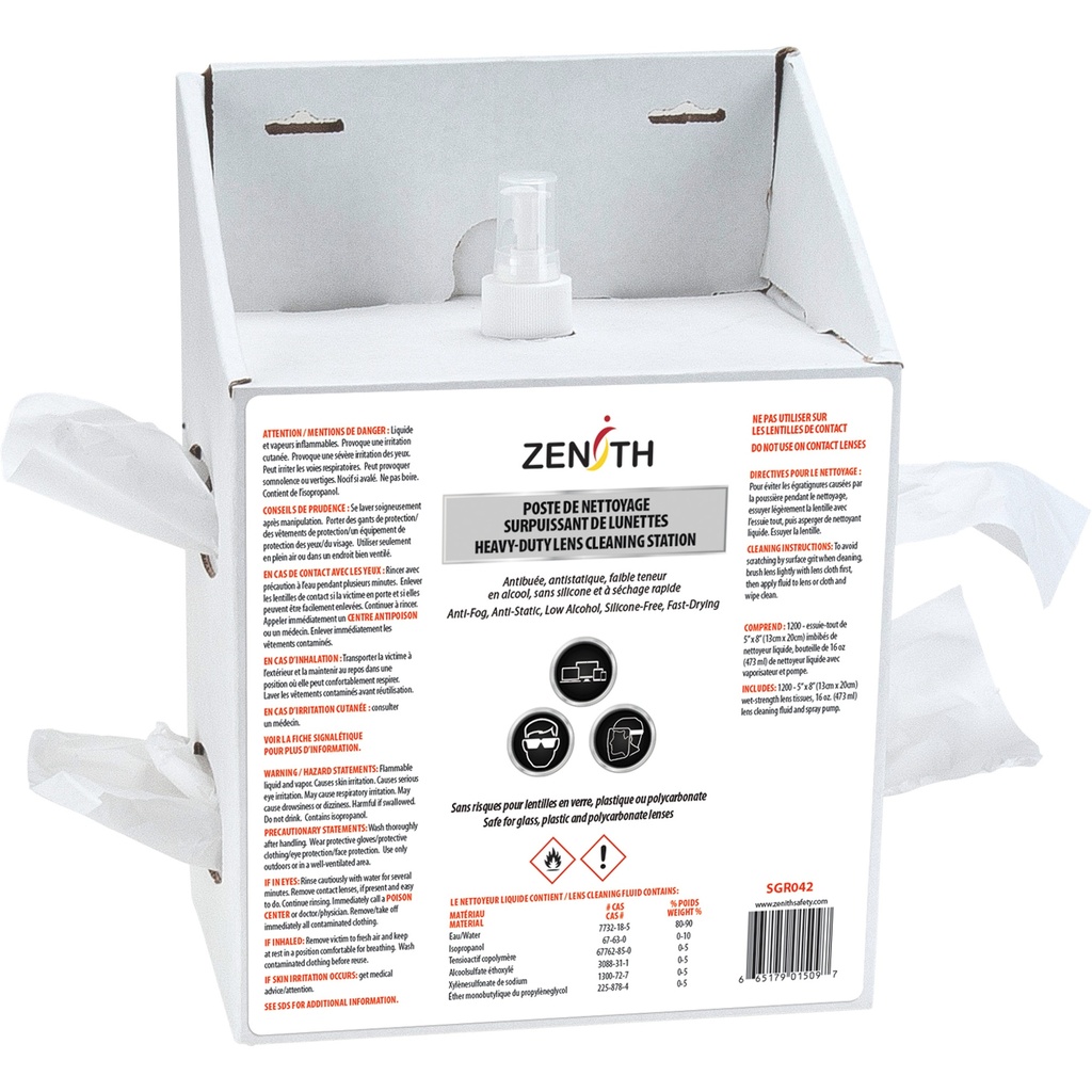 [ZEN-SGR042] Poste de nettoyage de lunettes