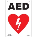 Enseigne «AED» Aluminium 7" x 10"
