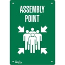 Enseigne «Assembly Point» Plastique 10" x 14"
