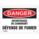 Enseigne «Défense De Fumer» Plastique 10" x 7"