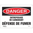 Enseigne «Défense De Fumer» Vinyle 10" x 7"