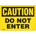 Enseigne «Do Not Enter» Plastique 14" x 10"