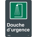 Enseigne «Douche D'Urgence» Vinyle 10" x 14"