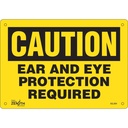 Enseigne «Ear And Eye Protection» Plastique 10" x 7"