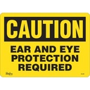 Enseigne «Ear And Eye Protection» Vinyle 14" x 10"