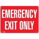 Enseigne «Emergency Exit Only» Plastique 14" x 10"
