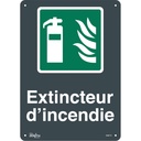 Enseigne «Extincteur D'Incendie» Plastique 10" x 14"