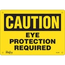 Enseigne «Eye Protection Required» Plastique 10" x 7"