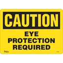 Enseigne «Eye Protection Required» Vinyle 14" x 10"