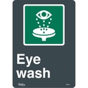 Enseigne «Eye Wash» Vinyle 10" x 14"