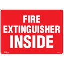 Enseigne «Fire Extinguisher Inside» Vinyle 14" x 10"