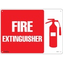 Enseigne «Fire Extinguisher» Plastique 14" x 10"