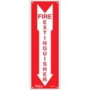 Enseigne «Fire Extinguisher» Plastique 4" x 12"