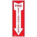 Enseigne «Fire Extinguisher» Vinyle 14" x 5"