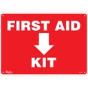 Enseigne «First Aid Kit» Aluminium 14" x 10"