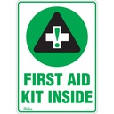 Enseigne «First Aid Kit» Aluminium 10" x 14"