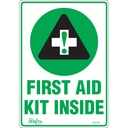 Enseigne «First Aid Kit» Vinyle 7" x 10"