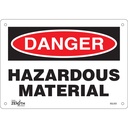 Enseigne «Hazardous Material» Aluminium 10" x 7"