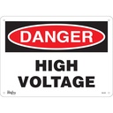 Enseigne «High Voltage» Aluminium 14" x 10"