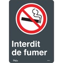 Enseigne «Interdit De Fumer» Vinyle 10" x 14"