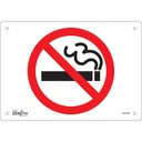 Enseigne «No Smoking» Aluminium 10" x 7"