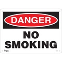Enseigne «No Smoking» Plastique 14" x 10"