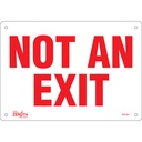Enseigne «Not An Exit» Aluminium 10" x 7"