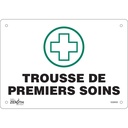 Enseigne «Premiers Soins» Aluminium 10" x 7"