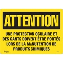 Enseigne «Protection Oculaire» Vinyle 14" x 10"
