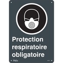 Enseigne «Protection Respiratoire Obligatoire» Plastique 10" x 14"
