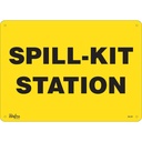 Enseigne «Spill Kit Station» Plastique 14" x 10"