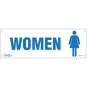 Enseigne «Women» Plastique 12" x 4"