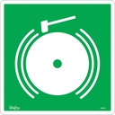 Enseigne de sécurité conforme à la CSA - Emergency Alarm Vinyle 12" x 12"