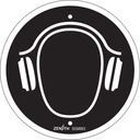 Enseigne de sécurité conforme à la CSA - Hearing Protection Required Plastique 6" x 6"