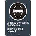 Enseigne de sécurité conforme à la CSA - Lunettes de Sécurité / Safety Glasses Plastique 10" x 14"