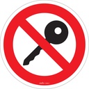 Enseigne de sécurité conforme à la CSA - Turn Off Engine Vinyle 12" x 12"